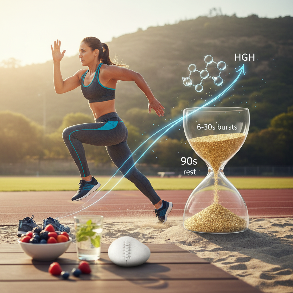 HGH Boost with Sprints: 6–30s Bursts, 90s Rest