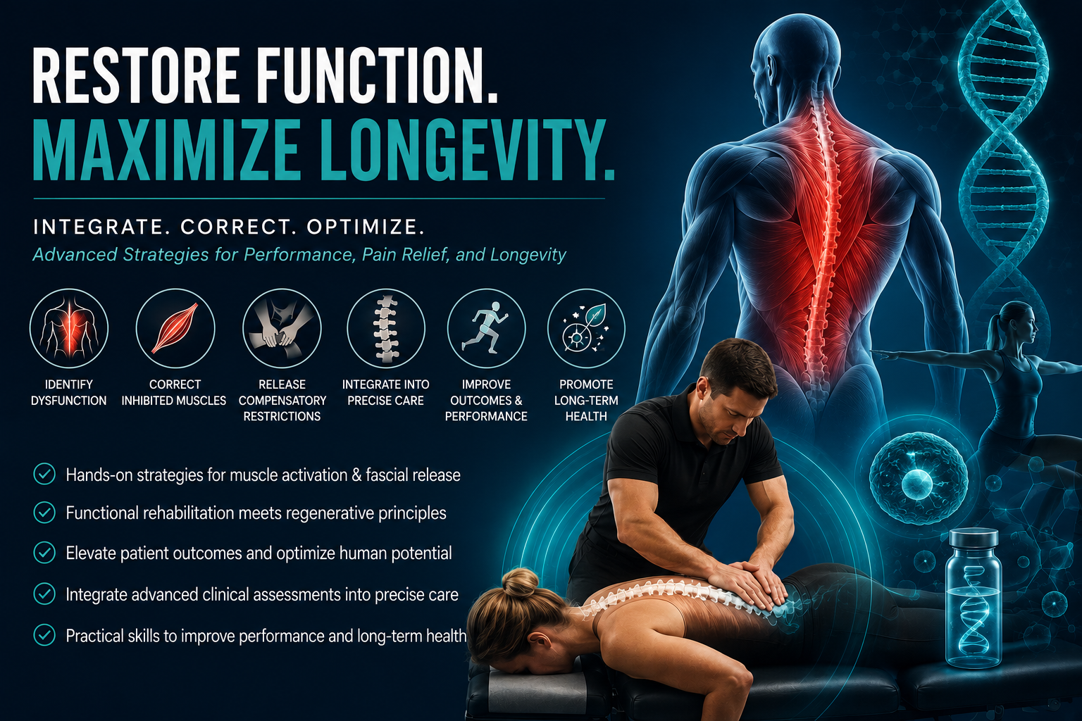 Optimizing Function, Maximizing Longevity Muscle Activation and Fascial Release to Restore Human Performance