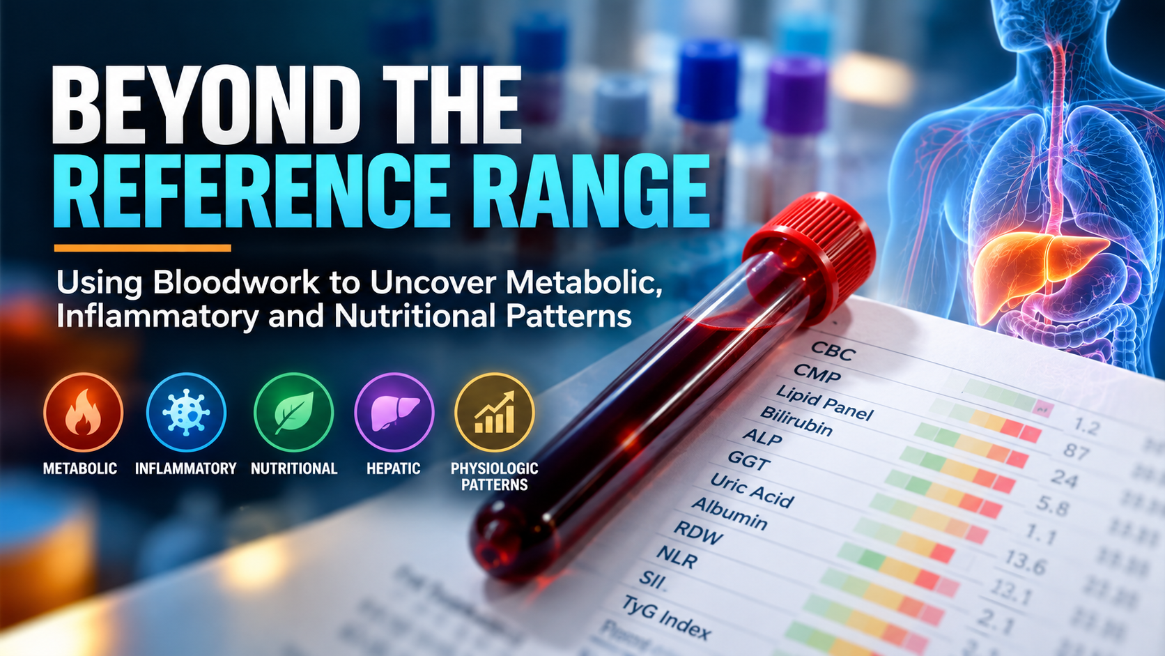 Beyond the Reference Range: Using Bloodwork to Uncover Metabolic, Inflammatory and Nutritional Patterns